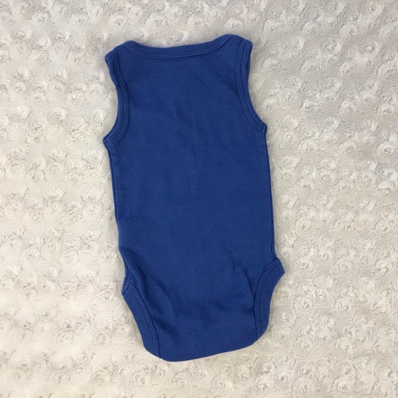 Cloud Island Sleeveless Bodysuit Solid Blue - Picture 3 of 3